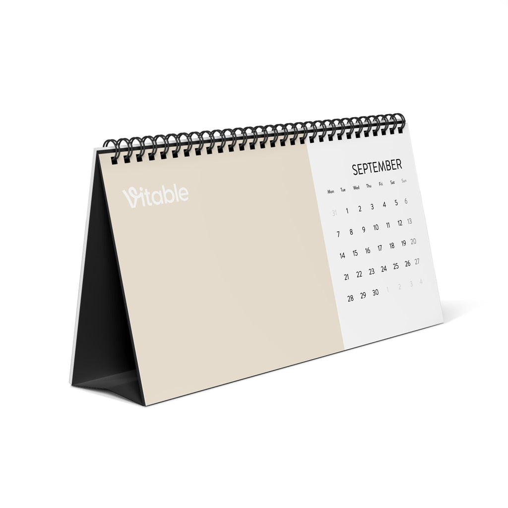 Simplex Desk Calendar (2026 grid)