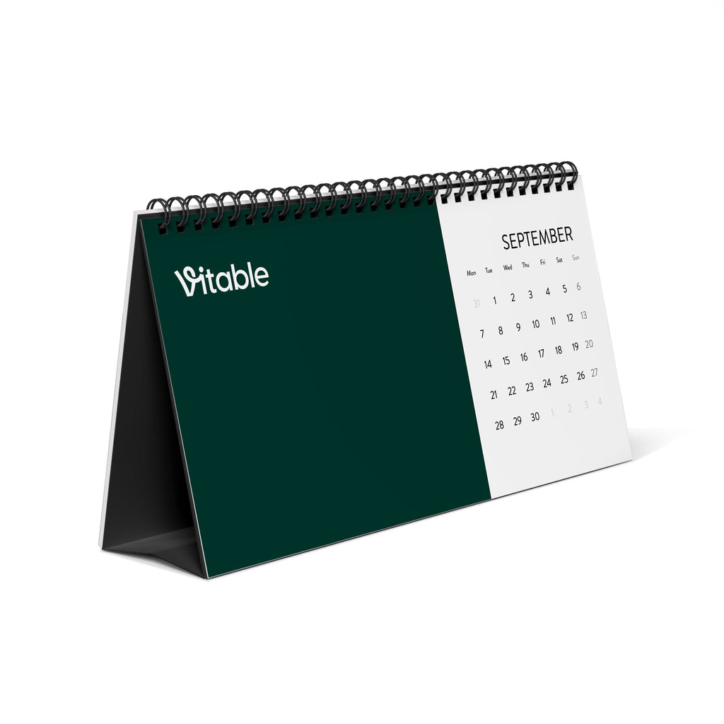 Simplex Desk Calendar (2026 grid)
