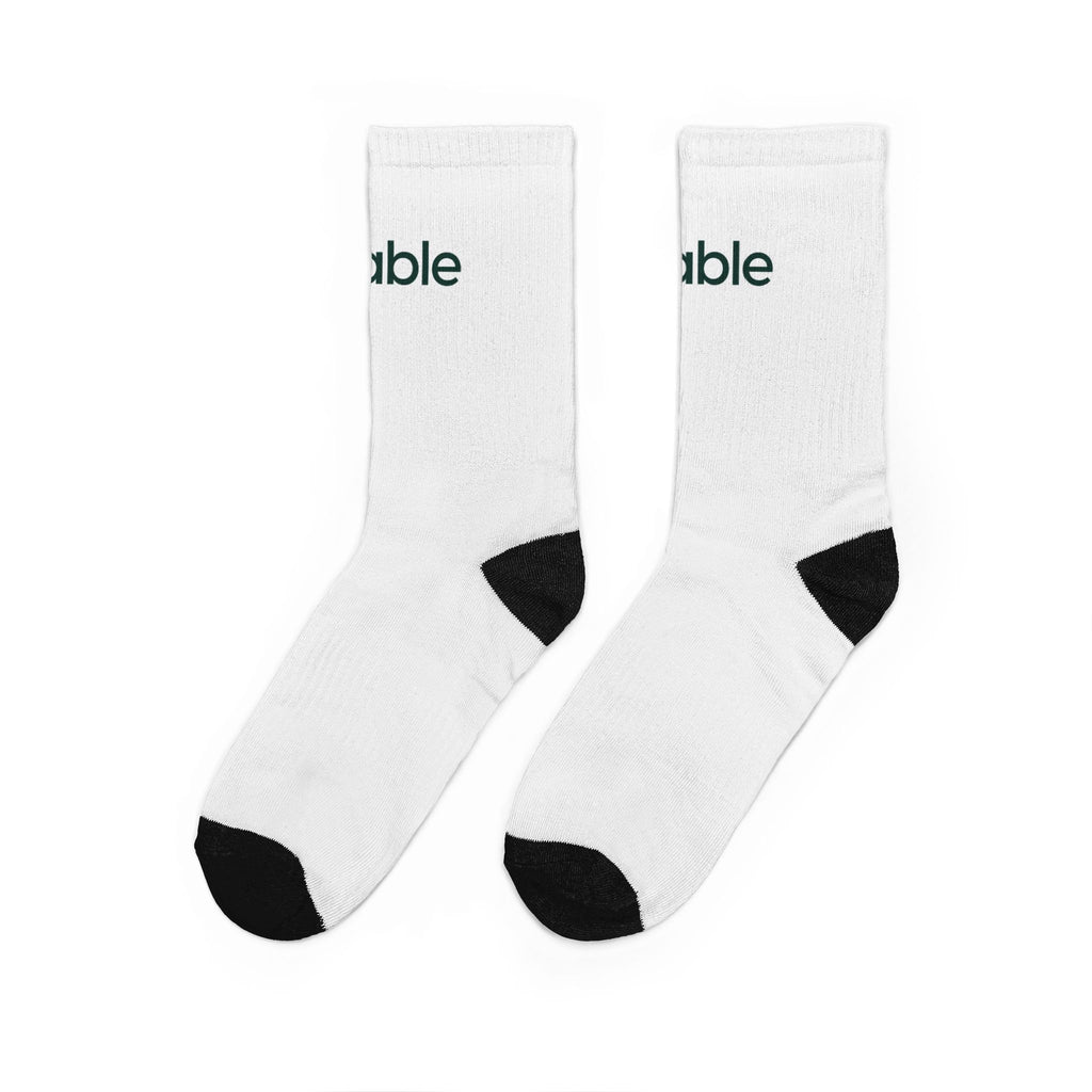 Unisex Padded Crew Socks (DTG)